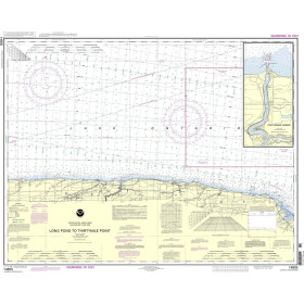 NOAA Chart 14825: Ashtabula to Chagrin River, Mentor Harbor, Chagrin R -  Captain's Nautical Books & Charts