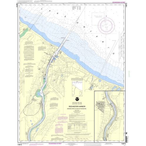 NOAA - 14815 - Rochester Harbor, including Genesee River to head of navigation