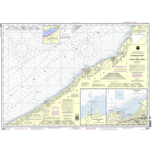 NOAA - 14823 - Sturgeon Point to Twentymile Creek - Dunkirk Harbor - Barcelona Harbor