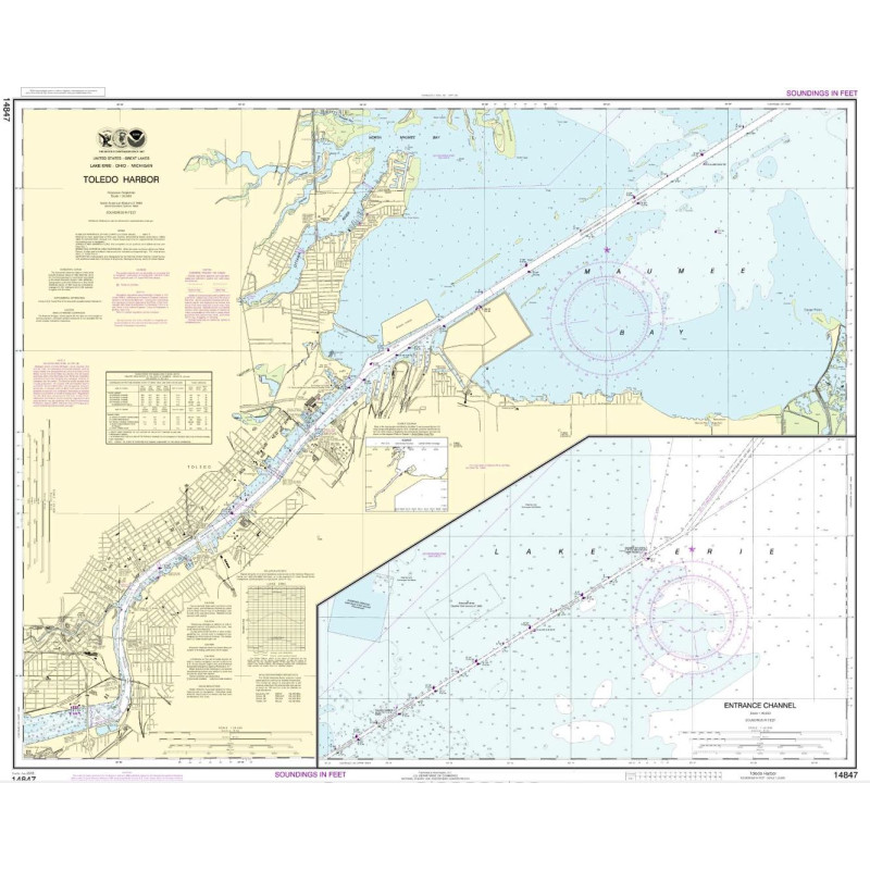 NOAA - 14847 - Toledo Harbor - Entrance Channel