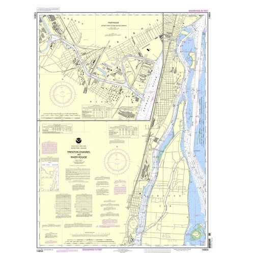 NOAA - 14854 - Trenton Channel and River Rouge - River Rouge