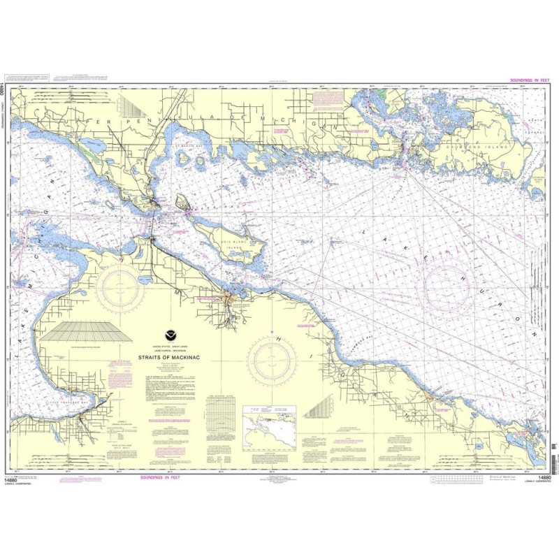 NOAA - 14880 - Straits of Mackinac