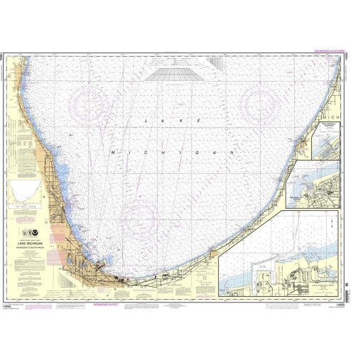 NOAA - 14905 - Waukegan to South Haven - Michigan City - Burns International Harbor - New Buffalo