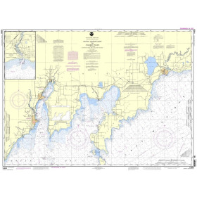 NOAA - 14908 - Dutch Johns Point to Fishery Point, - including Big Bay de Noc and Little Bay de Noc - Manistique Harbor