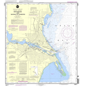 NOAA - 14917 - Menominee and Marinette Harbors