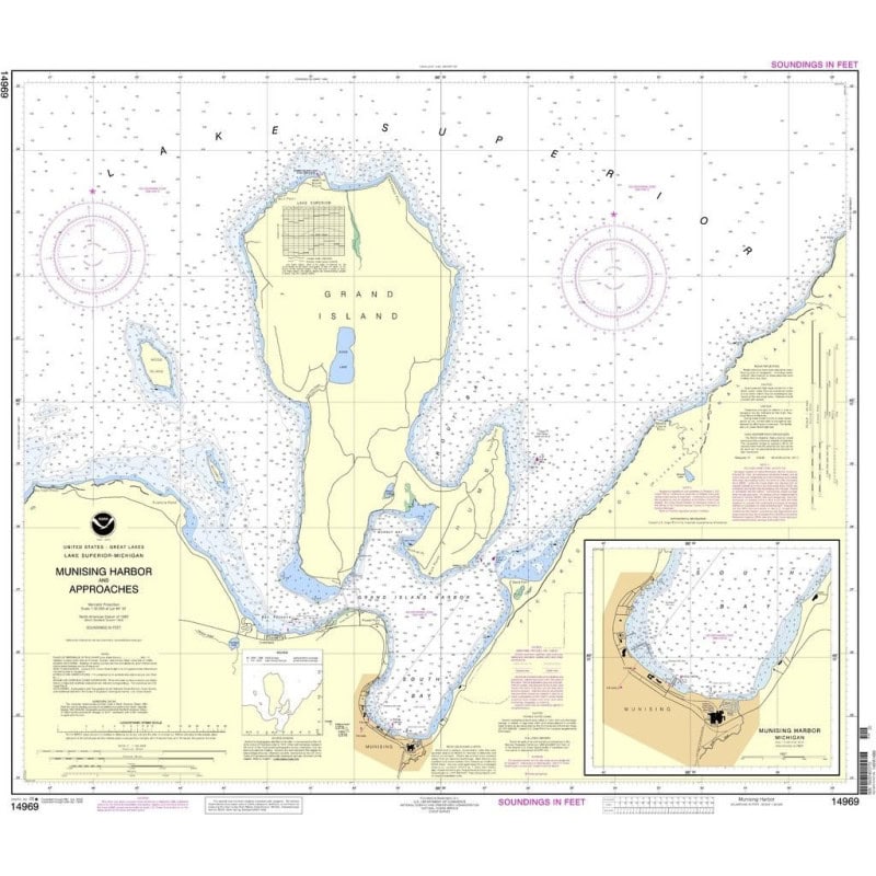 NOAA - 14969 - Munising Harbor and Approaches - Munising Harbor