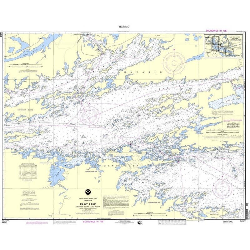 NOAA - 14997 - Rainy Lake - Dryweed Island to Big Island