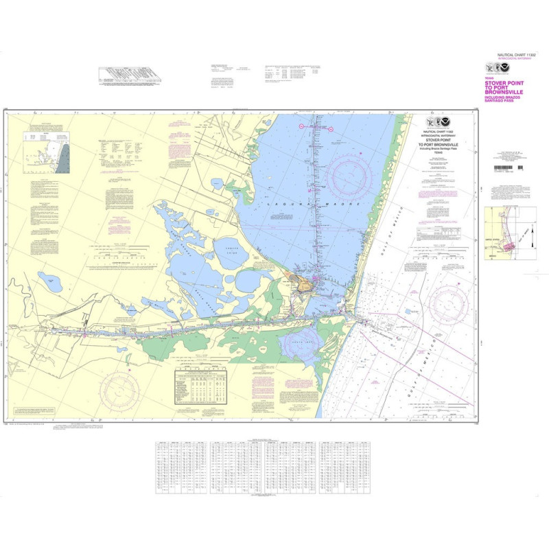 NOAA - 11302PF - Intracoastal Waterway - Stover Point to Port Brownsville, including Brazos Santiago Pass