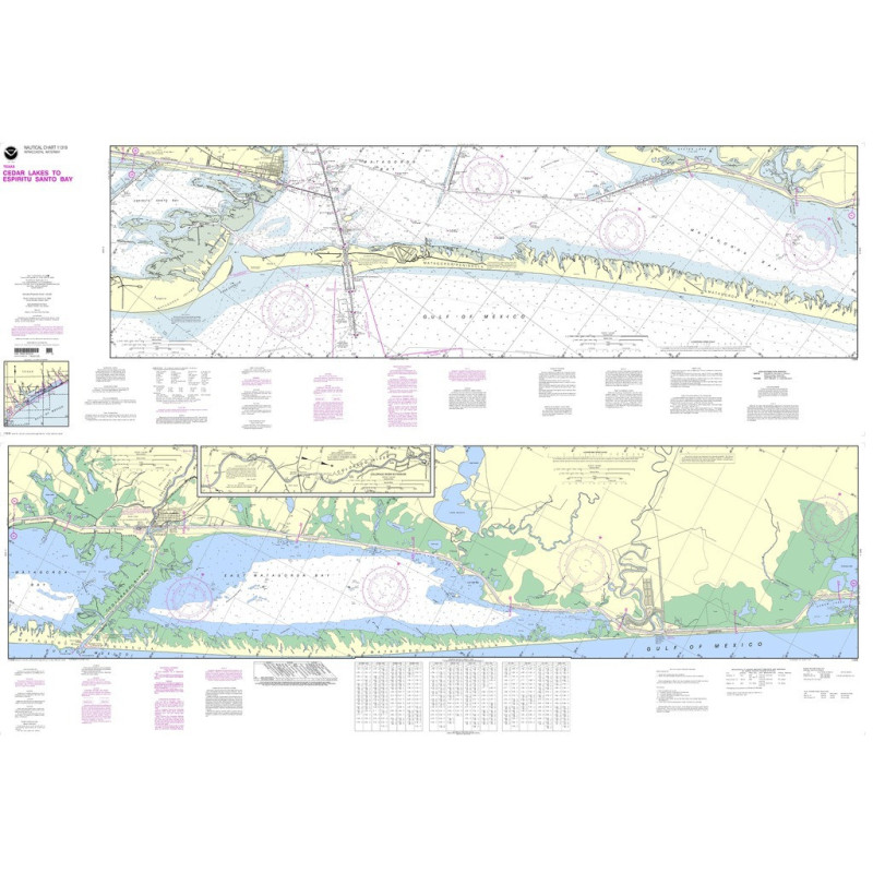 NOAA - 11319PF - Intracoastal Waterway - Cedar Lakes to Espiritu Santo Bay