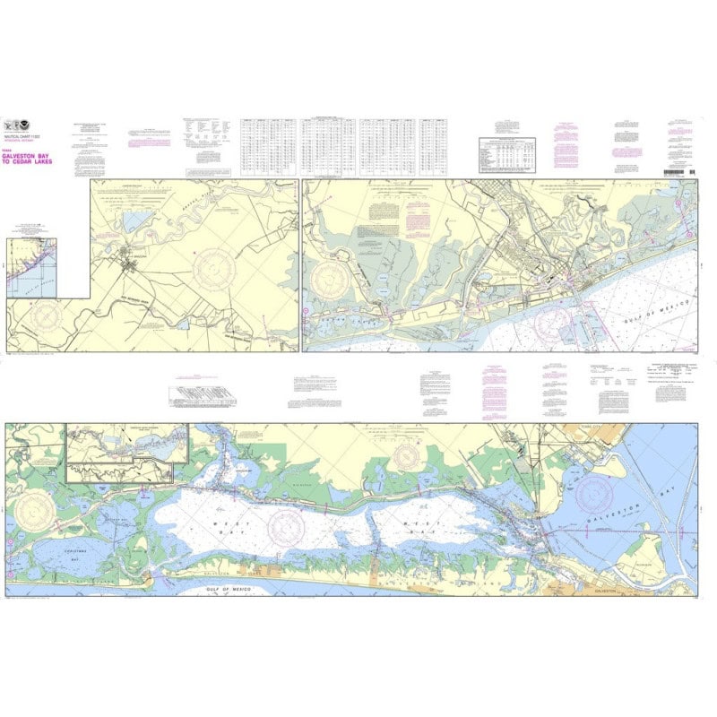 NOAA - 11322PF - Intracoastal Waterway - Galveston Bay to Cedar Lakes