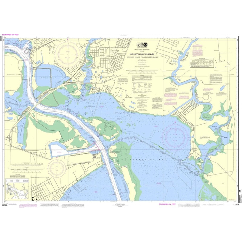 NOAA - 11328 - Houston Ship Channel - Atkinson Island to Alexander Island