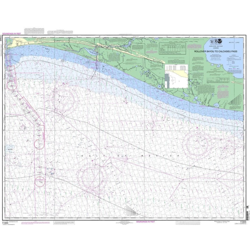 NOAA - 11344 - Rollover Bayou to Calcasieu Pass