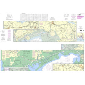 NOAA - 11350PF - Intracoastal Waterway - Wax Lake Outlet to Forked Island including Bayou Teche, Vermilion River, and Freshwater