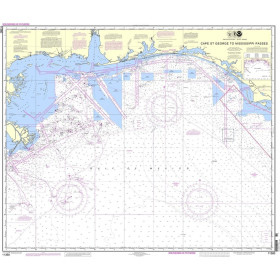 NOAA - 11360 - Cape St. George to Mississippi Passes