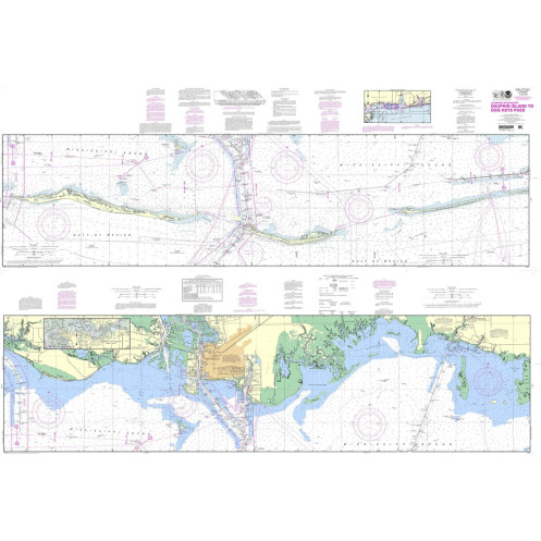 NOAA - 11374PF - Intracoastal Waterway - Dauphin Island to Dog Keys Pass