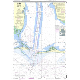 NOAA - 11377 - Mobile Bay Approaches and Lower Half