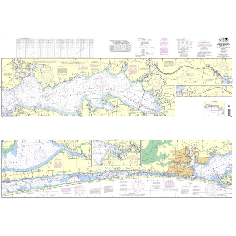 NOAA - 11385SC - Intracoastal Waterway West Bay to Santa Rosa Sound
