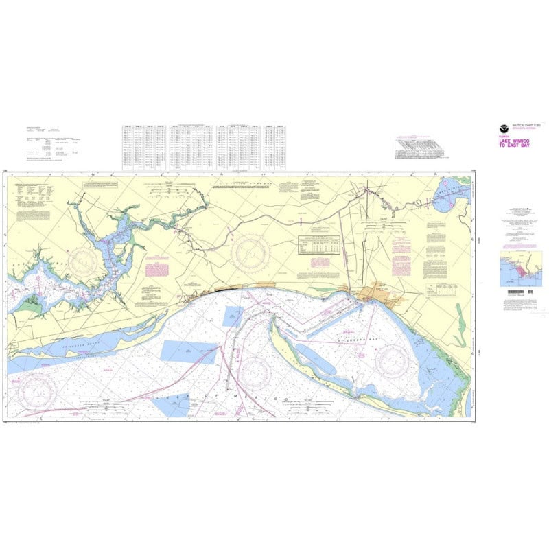 NOAA - 11393SC - Intracoastal Waterway Lake Wimico to East Bay