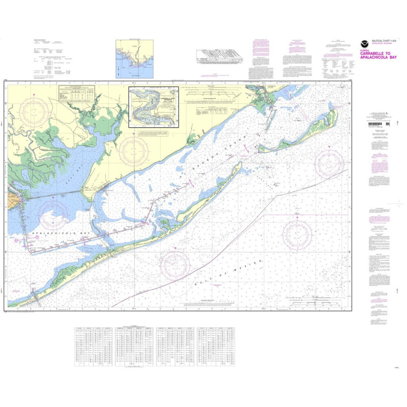 NOAA - 11404SC - Intracoastal Waterway Carrabelle to Apalachicola Bay - Carrabelle River