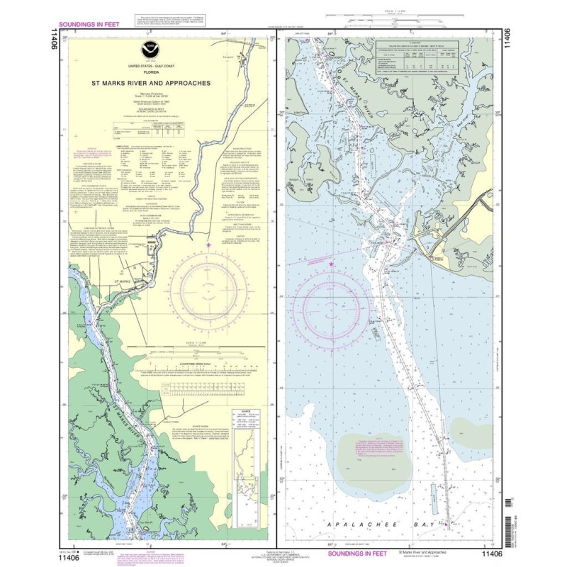 NOAA - 11406 - St. Marks River and Approaches