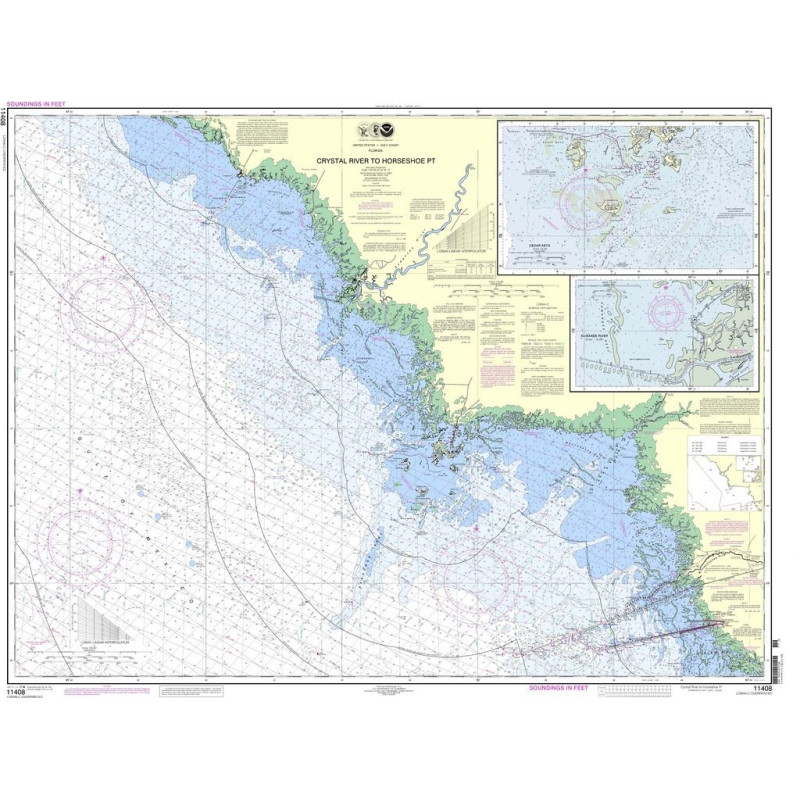 NOAA - 11408 - Crystal River to Horseshoe Point - Suwannee River - Cedar Keys