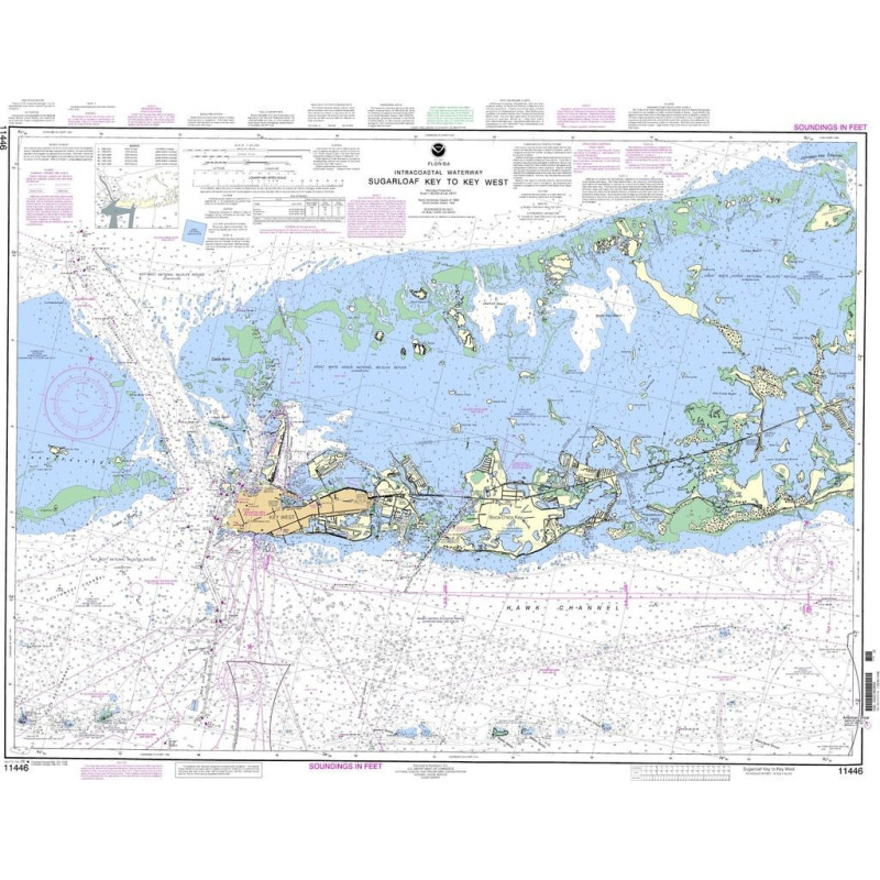 NOAA - 11446 - Intracoastal Waterway Sugarloaf Key To Key West