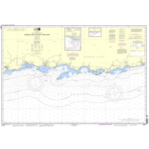 NOAA - 25677 - South Coast of Puerto Rico - Guanica Light to Punta Tuna Light - Las Mareas