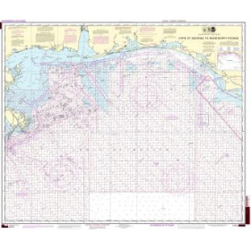 NOAA - 1115A - Cape St. George au Mississippi Passes (pétrole et gaz zones Leasing)