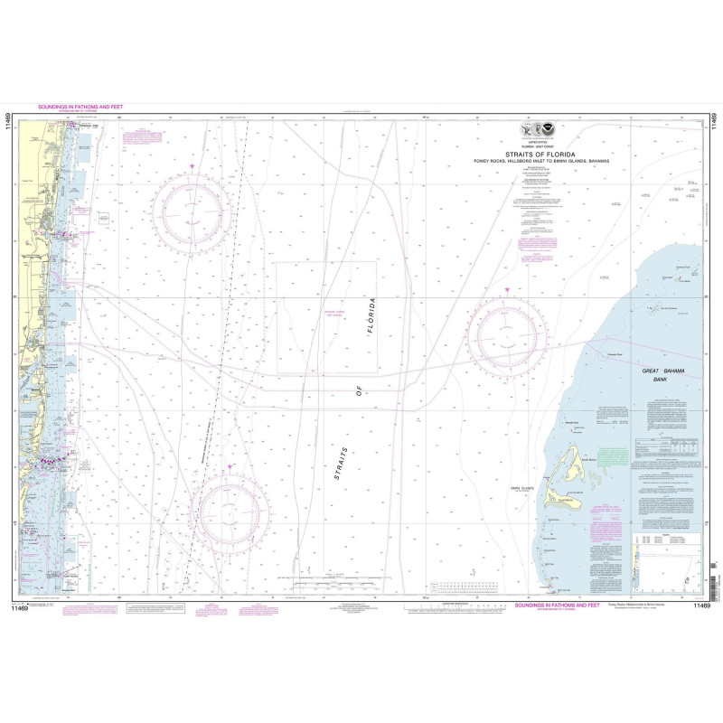 NOAA - 11469 - Straits of Florida - Fowey Rocks, Hillsboro Inlet to Bimini Islands, Bahamas