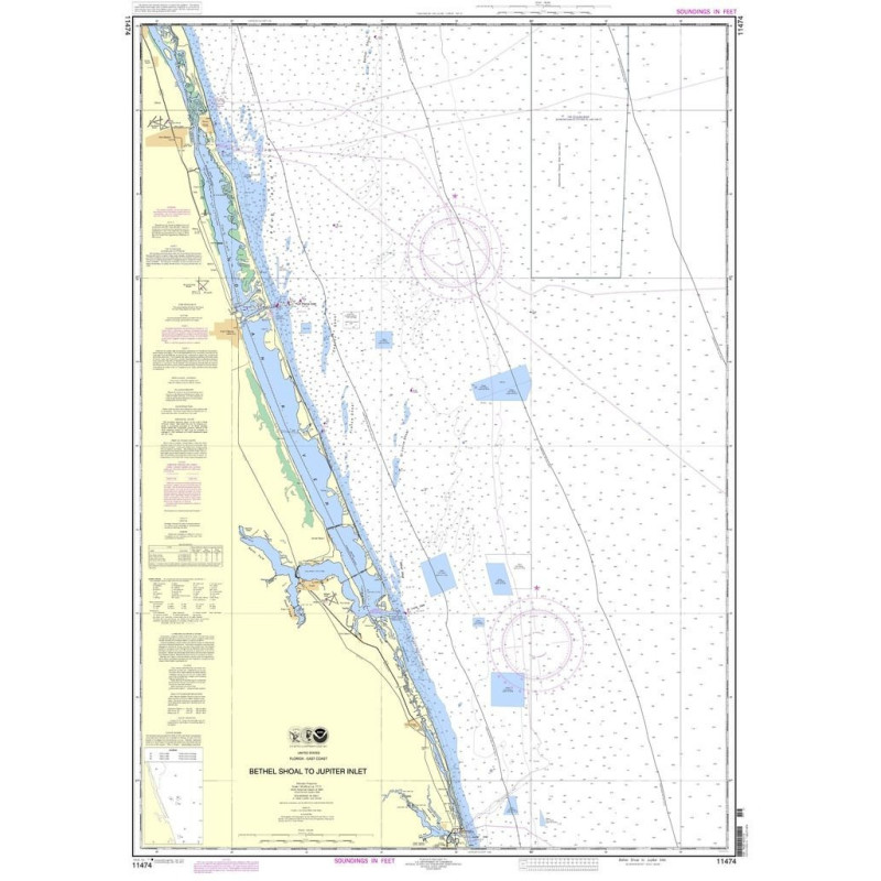 NOAA - 11474 - Bethel Shoal to Jupiter Inlet