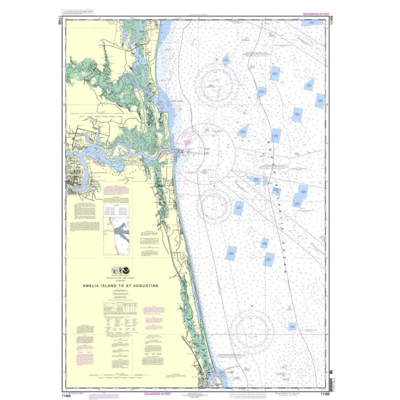 NOAA - 11488 - Amelia Island to St. Augustine