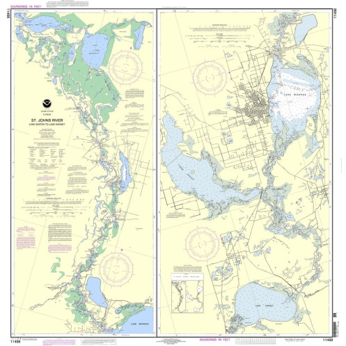 NOAA - 11498 - St. Johns River - Lake Dexter to Lake Harney NOAA - 11498 - St. Johns River - Lake Dexter to Lake Harney