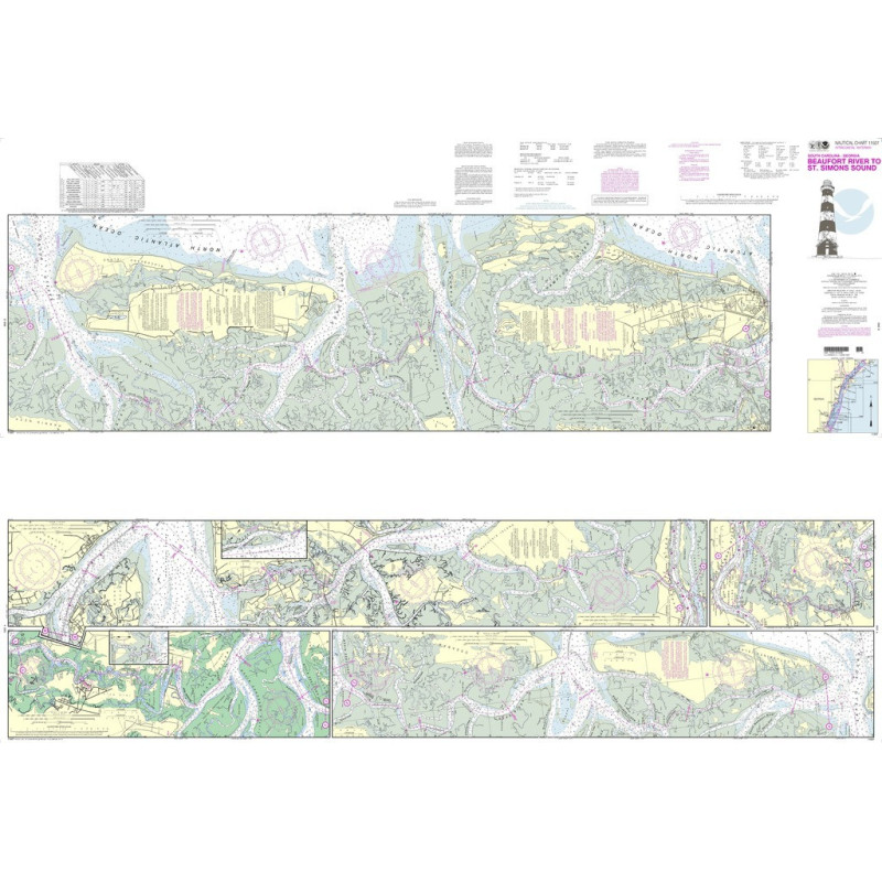 NOAA - 11507PF - Intracoastal Waterway - Beaufort River to St. Simons Sound