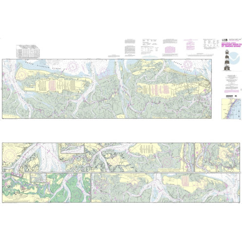 NOAA - 11507PF - Intracoastal Waterway - Beaufort River to St. Simons Sound