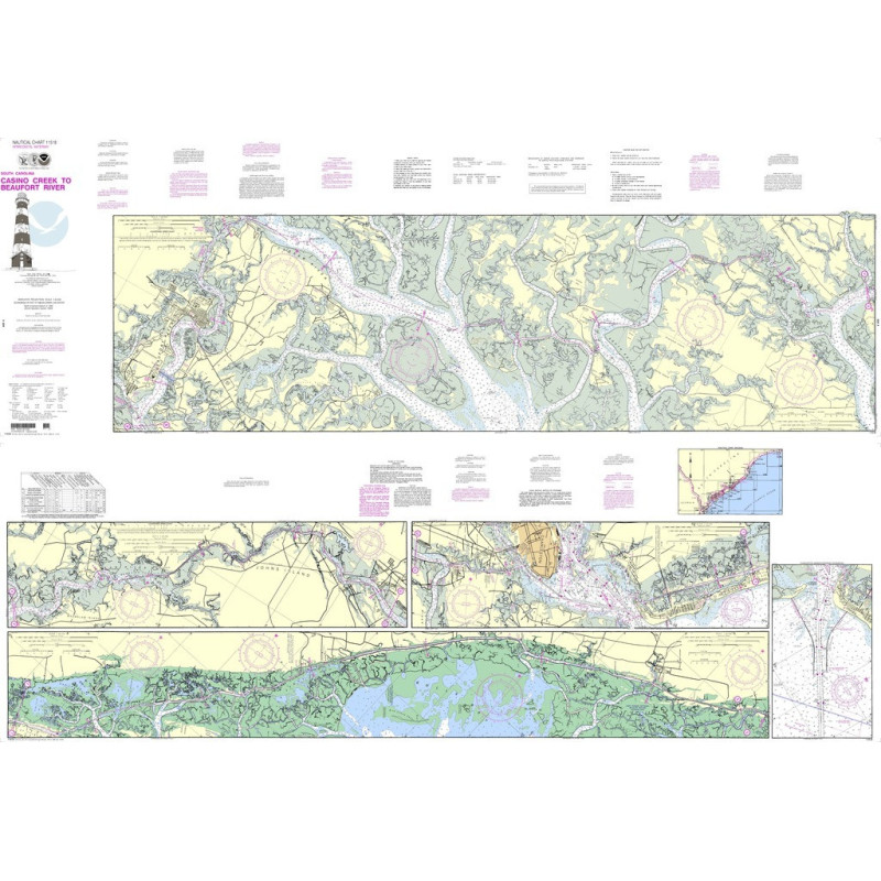 NOAA - 11518PF - Intracoastal Waterway - Casino Creek to Beaufort River