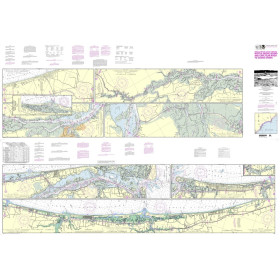 NOAA - 11534PF - Intracoastal Waterway - Myrtle Grove Sound and Cape Fear River to Casino Creek