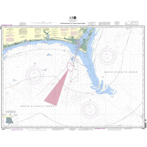 NOAA - 11536 - Approaches to Cape Fear River