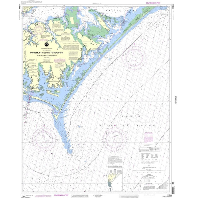 NOAA - 11544 - Portsmouth Island to Beaufort, Including Cape Lookout Shoals