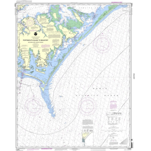 NOAA - 11544 - Portsmouth Island to Beaufort, Including Cape Lookout Shoals
