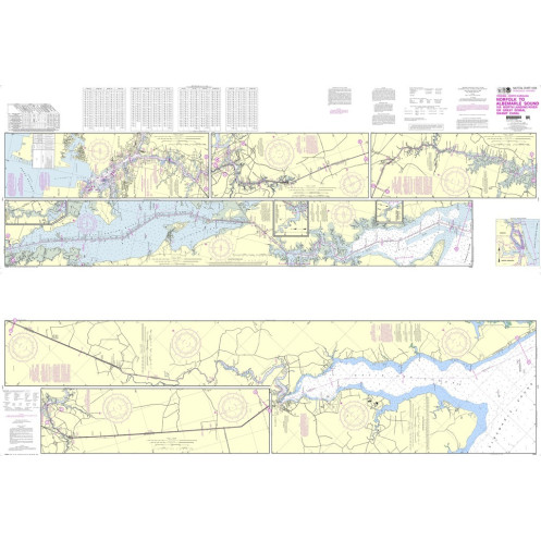 NOAA - 12206PF - Intracoastal Waterway - Norfolk to Albemarle Sound - via North Landing River or Great Dismal Swamp Canal