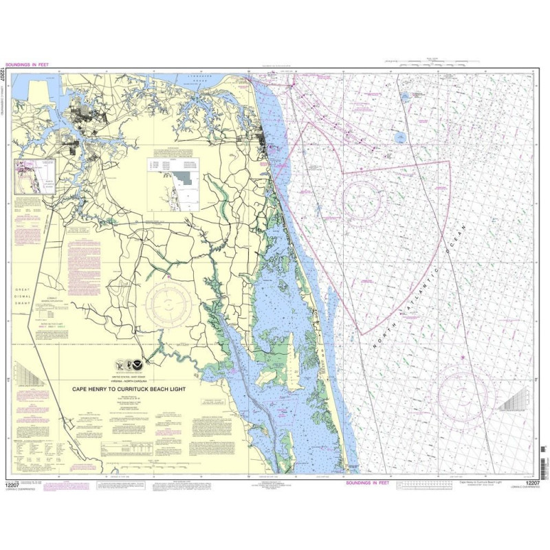 NOAA - 12207 - Cape Henry to Currituck Beach Light