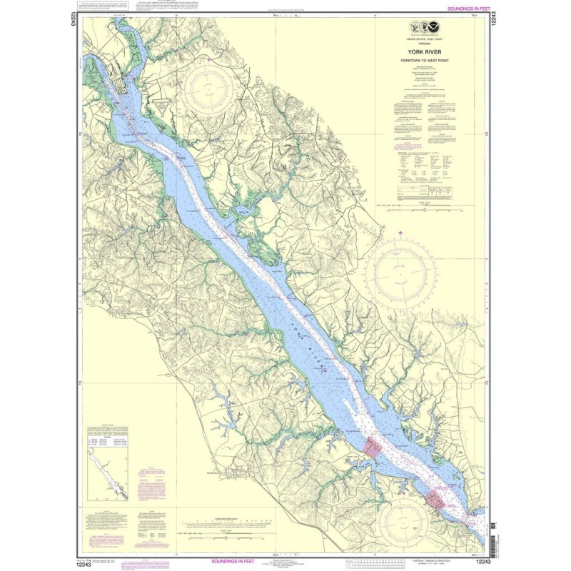 NOAA - 12243 - York River - Yorktown to West Point