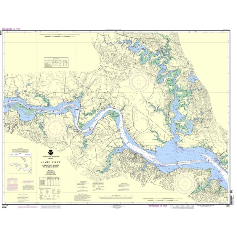 NOAA - 12251 - James River - Jamestown Island to Jordan Point