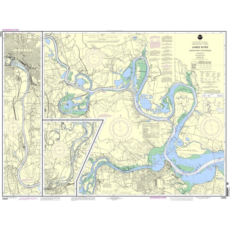 NOAA - 12252 - James River - Jordan Point to Richmond