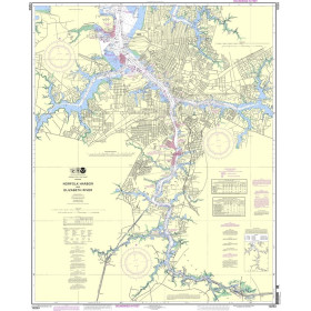 NOAA - 12253 - Norfolk Harbor and Elizabeth River - Norfolk Inner Harbor