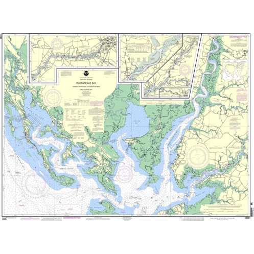 NOAA - 12261 - Chesapeake Bay - Honga, Nanticoke, Wicomico Rivers & Fishing Bay NOAA - 12261 - Chesapeake Bay - Honga, Nanticoke, Wicomico Rivers & Fishing Bay