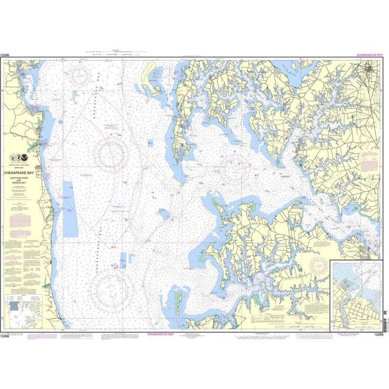 NOAA - 12266 - Chesapeake Bay - Choptank River and Herring Bay - Cambridge