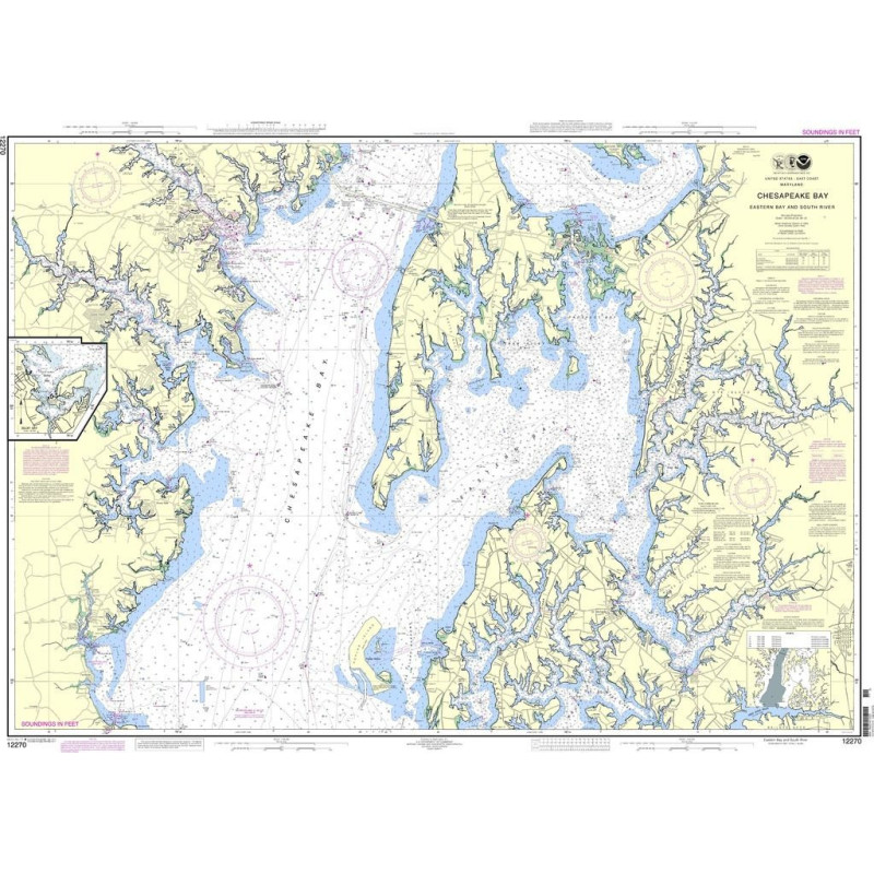 NOAA - 12270 - Chesapeake Bay - Eastern Bay and South River - Selby Bay