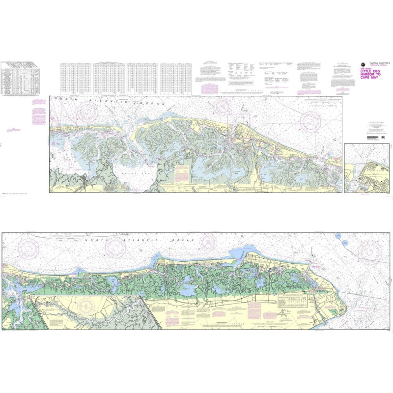 NOAA - 12316PF - Intracoastal Waterway - Little Egg Harbor to Cape May - Atlantic City