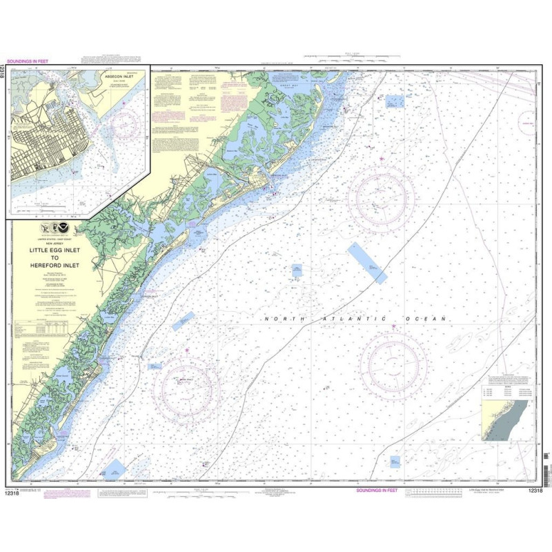 NOAA - 12318 - Little Egg Inlet to Hereford Inlet - Absecon Inlet